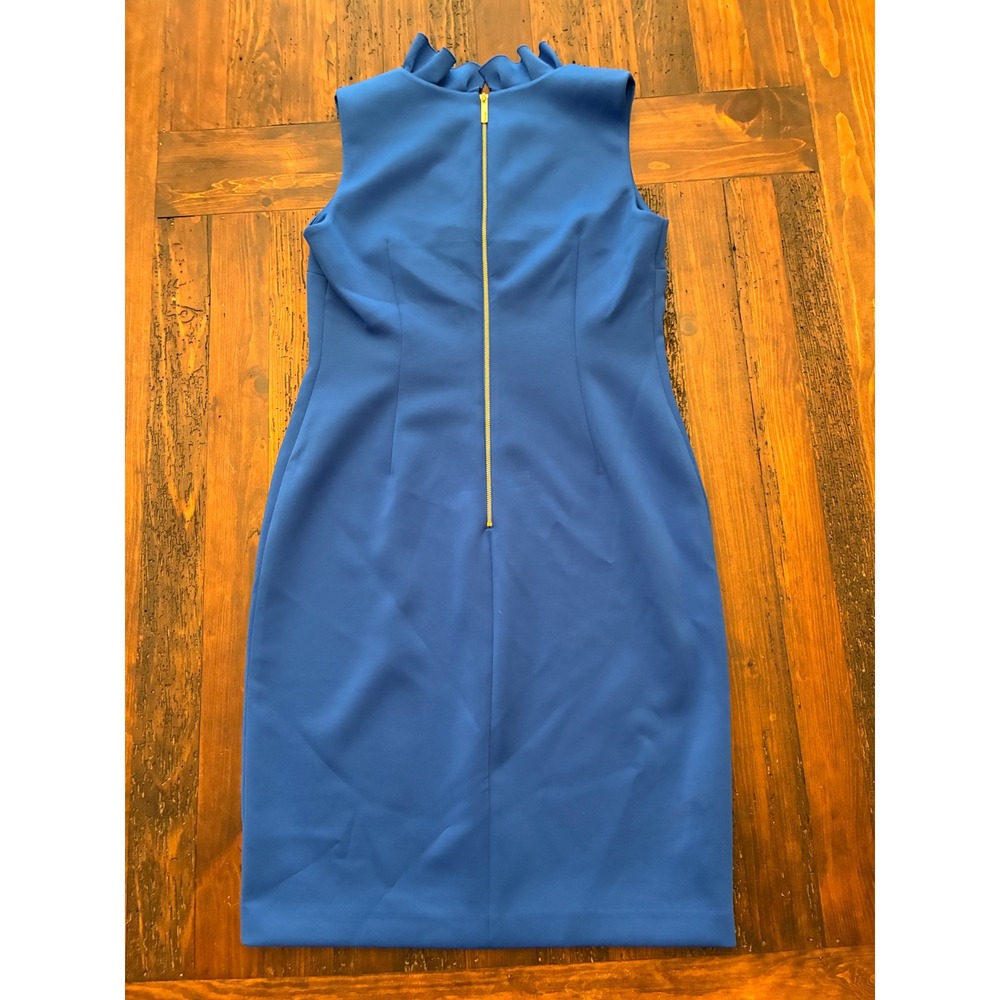 Calvin Klein Ruffle Collar Scuba Sheath Dress, Women's size 12 - Picture 6 of 6